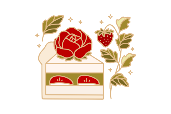 Delight in the Elegance of Rose Flower Green Tea Cake