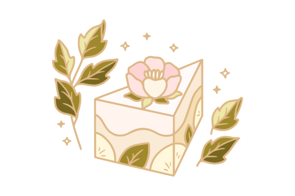 Delightful Peony Flower Cheese Cake