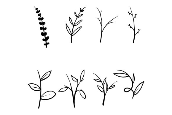 Embracing Nature's Elegance: Doodle Branches and Leaves in Modern Design