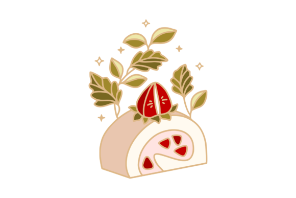 Embracing the Charm of Cute Strawberry Roll Cake in Modern Design and Marketing