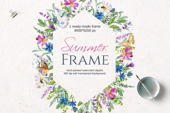 Enhance Your Creative Projects with Wild Field Frame Clipart