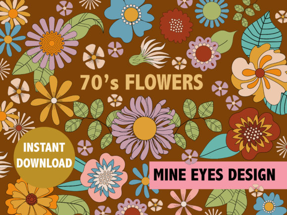Explore the Vibrant World of 70s Flower Clipart for Your Creative Projects