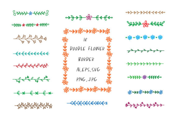 Exploring Hand Drawn Flower Borders Clip Art: A Versatile Design Element