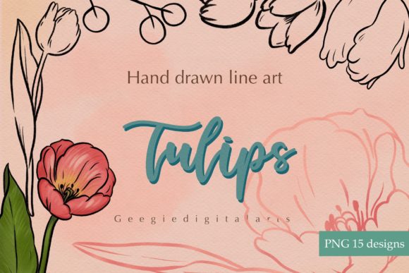 Exploring Tulips Line Hand Drawn Clip Art: A Guide to Floral Line Art and Botanical Sketches