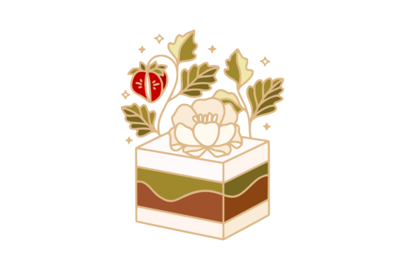 Peony Flower, Chocolate, Matcha Cake Delights