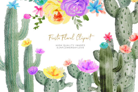 Unleashing Creativity with Colorful Cactus Watercolor Clipart